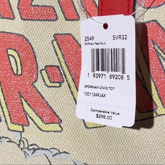 ❗️LAST ONE❗️COACH Spider-Man Canvas Tote Bag - Picture 10 of 14